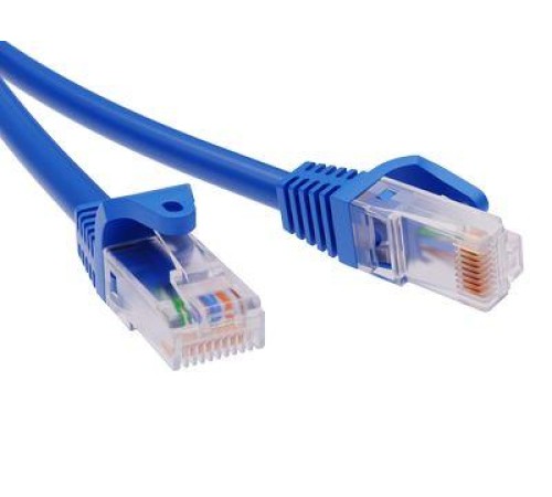 Патч-корд неэкранированный CAT6 U/UTP 4х2, LSZH, синий, 1.5м