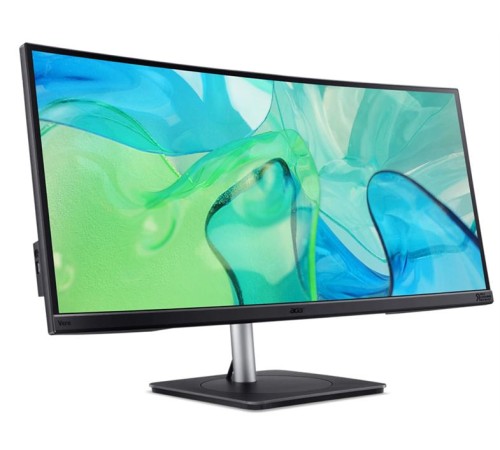 Монитор 34'' ACER Vero CB343CURbemiiphuzx, ZeroFrame,Curved 3800R Black,21:9,IPS,3440x1440,4ms,300cd,60Hz,2xHDMI(2.0)+1xDP(1.2)+1xType-C(90W)+Audio out+USB3.2x2(Gen2)+USB 3.2x1(Gen1)+USB-B(2up 3down)