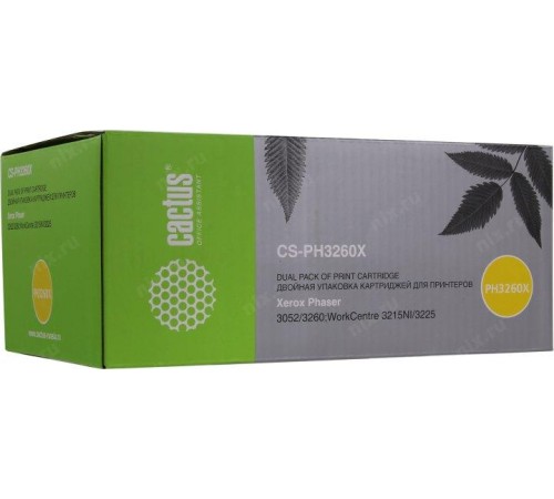 -/ Картридж лазерный Cactus CS-PH3260X 106R02782 черный (6000стр.) для Xerox Ph 3052/3052NI/3260