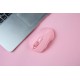 Мышь беспроводная Dareu LM115B Pink (розовый), DPI 800/1200/1600, подключение: ресивер 2.4GHz + Bluetooth, размер 107x59x38мм