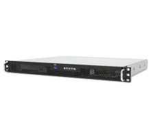 RMC-1E, 1U, up to 12"(W) x 9.6"(D) ATX, External: 2 x 2.5" HS bay, Front:  2xUSB 2.0, 4x40mm fan, 1xFH addon slot, 300W single, 1heatsink, 20" rail, black AIC Crux ( 1xs1151, C242, 4xDDR4 DIMM, 2x1GbE, w/o IOC, dedicated BMC port, AST2
