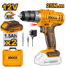 Аккумуляторная дрель-шуруповерт Li-Ion 12В, INGCO CDLI1228