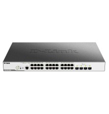 Коммутатор D-Link PROJ Managed L2 Switch 24x1000Base-T PoE, 4x10GBase-X SFP+, PoE Budget 370W, Surge 6KV, CLI, RJ45 Console, RPS, Dying Gasp