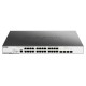 Коммутатор D-Link PROJ Managed L2 Switch 24x1000Base-T PoE, 4x10GBase-X SFP+, PoE Budget 370W, Surge 6KV, CLI, RJ45 Console, RPS, Dying Gasp