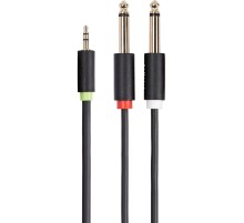 Кабель-адаптер/ Кабель-адаптер 3.5ST(M)/2X6.35 ST(M), 1.5м, Telecom PRO <TAV6168-1.5M>