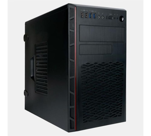 корпус Mini Tower InWin EMR065 Black __________  U3.0*2+U2.0*2  A(HD) +intrusion switch mATX (без блока питания) (существенное повреждение коробки)