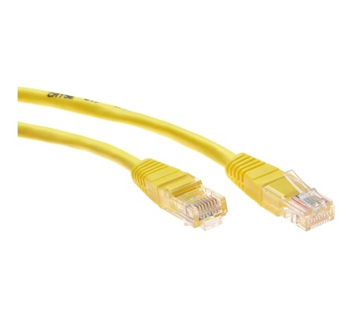 Патчкорд/ Патчкорд литой "Telecom" UTP кат.5е 1,0м желтый