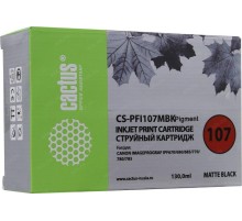 -/ Картридж струйный Cactus CS-PFI107MBK черный матовый (130мл) для Canon IP iPF670/iPF680/iPF685/iPF77
