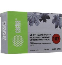 -/ Картридж струйный Cactus CS-PFI107MBK черный матовый (130мл) для Canon IP iPF670/iPF680/iPF685/iPF77
