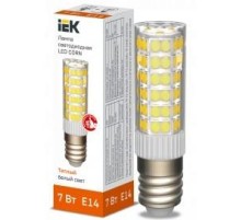 Лампа LED CORN капсула 7Вт 230В 3000К керамика E14 IEK
