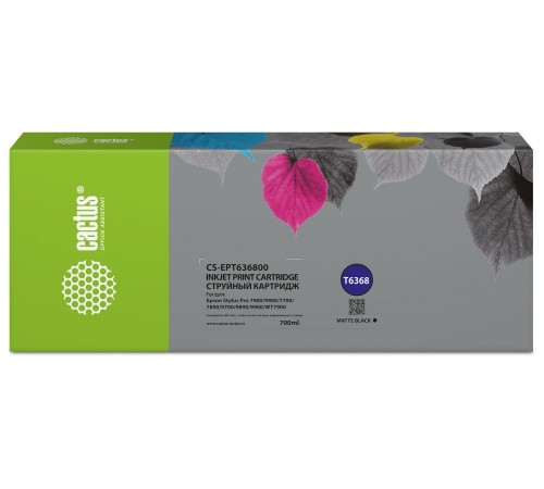 -/ Картридж струйный Cactus CS-EPT636800 T6368 черный матовый (700мл) для Epson Stylus PRO 7700/7890/79