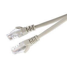 Патч-корд/ Патч-корд GoPower RJ-45 (m)-RJ-45 (m) 2.0м кат.5е ПВХ 26AWG CCA серый в пакете (1/125)