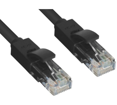 Greenconnect Патч-корд прямой 0.2m UTP кат.5e, черный, позолоченные контакты, 24 AWG, литой, GCR-LNC06-0.2m, ethernet high speed 1 Гбит/с, RJ45, T568B Greenconnect Патч-корд прямой 0.2m UTP кат.5e, черный, позолоченные контакты, 24 AWG, литой, GCR-LNC06-0.2m, ethernet high speed 1 Гбит/с, RJ45, T568B