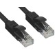 Greenconnect Патч-корд прямой 0.2m UTP кат.5e, черный, позолоченные контакты, 24 AWG, литой, GCR-LNC06-0.2m, ethernet high speed 1 Гбит/с, RJ45, T568B