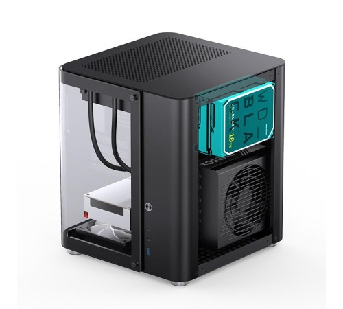 Корпус без блока питания/ Case JONSBO TK-1 Black 2.0, Mini-Tower, no fan, 1xUSB-A 3.2 + 1xUSB-C 3.2, mATX, mITX Black Корпус без блока питания/ Case JONSBO TK-1 Black 2.0, Mini-Tower, no fan, 1xUSB-A 3.2 + 1xUSB-C 3.2, mATX, mITX Black