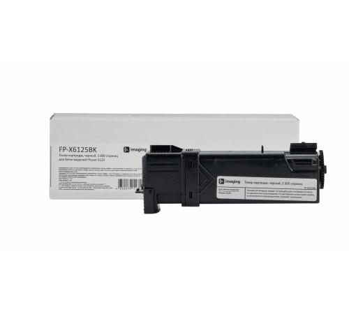 Тонер-картридж F+ imaging, черный, 2 000 страниц, для Xerox моделей Phaser 6125 (аналог 106R01338), FP-X6125BK