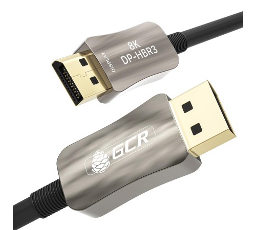 GCR Кабель 1.0m оптический DP v1.4 Ultra HD 8K 60Hz, 4K 144Hz, HBR3, 32.4 Гбит/с, GCR-54778