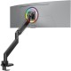 Кронштейн для мониторов ONKRON/ 17-57" ГАЗЛИФТ макс 200*200 наклон -20"/+60", поворот +90° ~-90°, угол вращения VESA 180", 2 колена, вылет от основания 0-585мм, вертик перемещение 325-655мм, вес 2-27кг, портретная/альбомная ориентация,