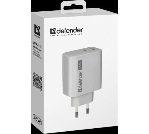 Defender Сетевое ЗУ UPA-165 USB A+C, 65W