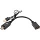 Кабель-переходник/ Кабель-переходник HDMI(M) +USB---> DP(F) 0.15m 4K*60Hz VCOM<CG599E>