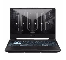 Ноутбук/ ASUS TUF A15 FA506NF-HN042 15.6"(1920x1080 (матовый, 144Hz) IPS)/AMD Ryzen 5 7535HS(3.3Ghz)/8192Mb/512PCISSDGb/noDVD/Ext:nVidia GeForce RTX2050(4096Mb)/Cam/BT/WiFi/48WHr/war 1y/2.3kg/Graphite Black/DOS