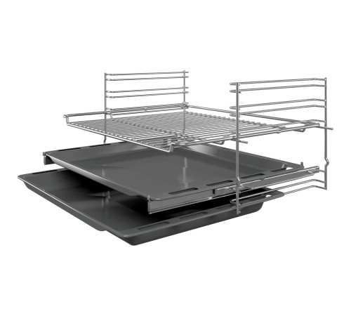 Встраиваемая электрическая духовка BOSCH 59.5x59.4x54.8 см, 66 л, гриль, конвекция, черный