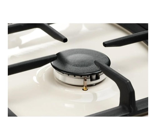 Газовая варочная поверхность Kuppersberg/ Газовая варочная поверхность металл, ширина 90 см, 5 газовых конфорок, WOK конфорка(4,2 кВт), автоподжиг, газ-контроль, чугунные решетки, Коллекция Classic, цвет бежевый/ручки цвета бронза