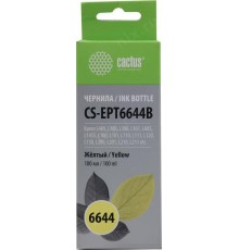 -/ Чернила Cactus CS-EPT6644B T6644 желтый 100мл для Epson L100/L110/L120/L132/L200/L210/L222/L300/L312