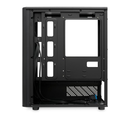 Корпус без блока питания/ Case HSPD M332, Mesh Mini-tower, Black, TG, 0.4 SPCC, no fans, mATX, mITX, 160/285/170mm, 1x2.5", 1x3.5", 4xPCI, 1xUSB-A 3.0, 1xUSB-A 1.0, 387x197x325mm