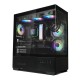 корпус ZALMAN CHRONIX, ATX, BLACK, WINDOW, 1xCombo (3.5’’ or 2.5’’), 1x3.5’’HDD, 2x2.5’’SSD, 1xUSB2.0, 1xUSB3.0, 1xUSB Type-C, SIDE 2x120mm ARGB, REAR 1x120mm ARGB