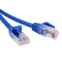 Патч-корд неэкранированный CAT5E U/UTP 4х2, LSZH, синий, 5.0м