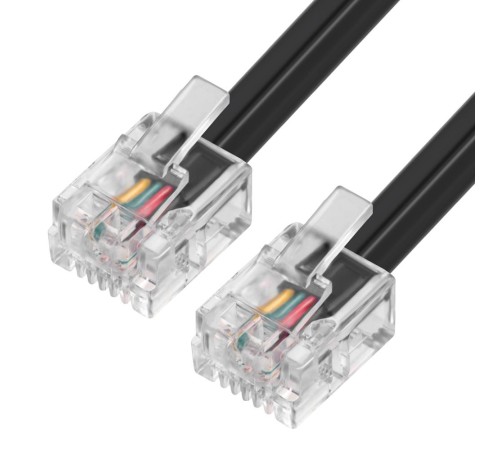 GCR Телефонный шнур удлинитель для аппарата 4.0m GCR-TP6P4C2-4.0m, 6P4C (джек 6p4c - jack 6p4c) черный GCR Телефонный шнур удлинитель для аппарата 4.0m GCR-TP6P4C2-4.0m, 6P4C (джек 6p4c - jack 6p4c) черный