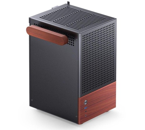 Корпус без блока питания/ Case JONSBO T6, Mini-Tower, 1x140mm, 1xUSB-A 3.0 + 1xUSB-C 3.2, mITX, wood panel + wooden handle Black Корпус без блока питания/ Case JONSBO T6, Mini-Tower, 1x140mm, 1xUSB-A 3.0 + 1xUSB-C 3.2, mITX, wood panel + wooden handle Black