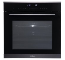 Встраиваемый духовой шкаф Korting/ "Духовой шкаф с функцией СВЧ,  электронное сенсорное управление Full TouchControl, LЕD дисплей белого цвета Cold White, 10 режимов нагрева духовки, 4 режима СВЧ, включая 3 кобинированных режима;  автопрограммы, элек