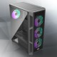 Корпус без блока питания/ Case Raijintek ARCADIA III-MS4, Midi-Tower, TG, 4x120mm ARGB, 1xUSB-A 3.0 + 2xUSB 2.0, ATX, mATX, mITX Black