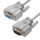 Greenconnect Удлинитель 0.5m RS-232/RS-232 9M/9F Premium GCR-DB9CM2F-0.5m, серый 30 AWG
