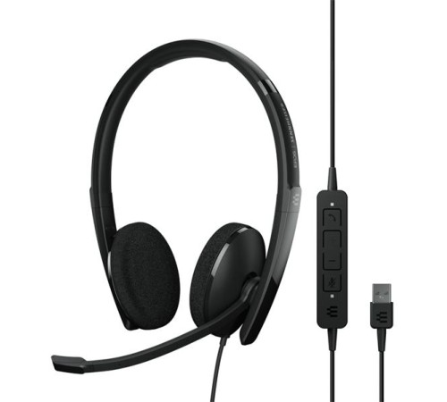 Гарнитура EPOS ADAPT 160 USB, стерео гарнитура с разъемом USB (EPOS PC 8.2, 1000446; Sennheiser SC 160 USB, 508315)