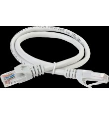 ITK Коммутационный шнур (патч-корд), кат.5Е UTP, 1м, серый
