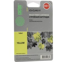 -/ Картридж струйный Cactus CS-CLI451Y желтый (10.2мл) для Canon MG6340/5440/IP7240