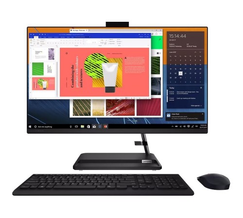 Моноблок/ Lenovo IdeaCentre AIO 3 27ALC6 27"(1920x1080 IPS)/AMD Ryzen 5 7430U(2.3Ghz)/16384Mb/512SSDGb/noDVD/Int:AMD Radeon/Cam/BT/WiFi/war 1y/8.77kg/black/noOS + RU kbd, mouse USB Моноблок/ Lenovo IdeaCentre AIO 3 27ALC6 27"(1920x1080 IPS)/AMD Ryzen 5 7430U(2.3Ghz)/16384Mb/512SSDGb/noDVD/Int:AMD Radeon/Cam/BT/WiFi/war 1y/8.77kg/black/noOS + RU kbd, mouse USB