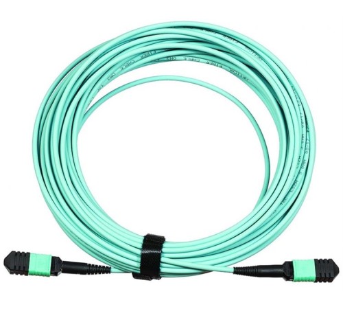 Сборка кабельная MPO-MPO, 12 волокон OM4, тип B (Key Up-Key Up), низкие потери, LSZH, 3 м, розовая Сборка кабельная MPO-MPO, 12 волокон OM4, тип B (Key Up-Key Up), низкие потери, LSZH, 3 м, розовая