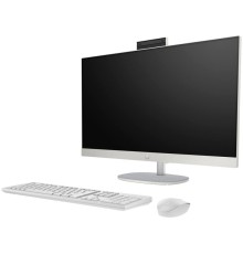 Моноблок HP 27-cr1018ci NT 27" FHD(1920x1080) Intel Ultra7-155U, 16GB DDR5 5600 (1x16GB), SSD 512Gb,  Intel Internal Graphics, noDVD, kbd(rus)&mouse wireless, HD Webcam,  Shell White, FreeDOS, 1Y Wty