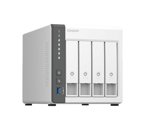 Сетевое хранилище без дисков/ channel QNAP D4 NAS 4 HDD trays.ARM 4-core Cortex-A55 2.0GHz, RAM 4 GB (max), 1x2.5GbE, 1x1GbE, 2xUSB 2.0 port,1xUSB 3.2 Gen 1 Сетевое хранилище без дисков/ channel QNAP D4 NAS 4 HDD trays.ARM 4-core Cortex-A55 2.0GHz, RAM 4 GB (max), 1x2.5GbE, 1x1GbE, 2xUSB 2.0 port,1xUSB 3.2 Gen 1