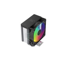 Кулер для процессора Ocypus Gamma A40 BK ARGB Digital, 100mm ARGB FAN, Top Display Panel, 4 HEAT PIPES, 4-PIN PWM, 600-2400 RPM, 29.5DBA, HYDRO BEARING, LGA115X/1200/1700/18XX, AM4/AM5