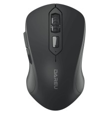 Мышь беспроводная Dareu LM115B Black (черный), DPI 800/1200/1600, подключение: ресивер 2.4GHz + Bluetooth, размер 107x59x38мм