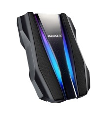 Внешний жесткий диск/ Portable HDD 1TB ADATA HD770G (Black), USB 3.2 Gen1, IP68, RGB lighting, 139x98x26mm, 270g /3 года/