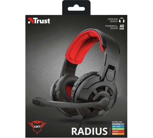 Гарнитура игровая мультиплатформенная Trust GXT411 RADIUS (арт.24076) (Мятая упаковка) Гарнитура игровая мультиплатформенная Trust GXT411 RADIUS (арт.24076) (Мятая упаковка)
