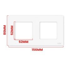 Рамка электроустановочная 2 пост. Moes Switch Surface Frame белый модели PP-SR-EU