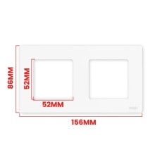 Рамка электроустановочная 2 пост. Moes Switch Surface Frame белый модели PP-SR-EU