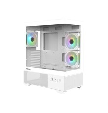 корпус ZALMAN CHRONIX, ATX, WHITE, WINDOW, 1xCombo (3.5’’ or 2.5’’), 1x3.5’’HDD, 2x2.5’’SSD, 1xUSB2.0, 1xUSB3.0, 1xUSB Type-C, SIDE 2x120mm ARGB, REAR 1x120mm ARGB